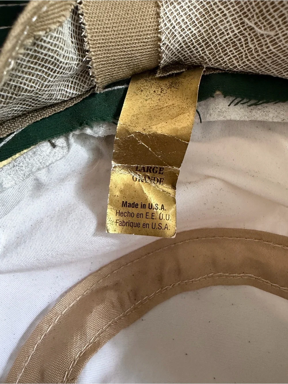 Vintage Titleist Golf Bucket Hat White Green Made USA 90s Large
